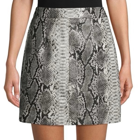 French Connection Snakeskin Mini Skirt - Picture 4 of 7